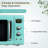 0.9 Cu.Ft Retro Countertop Compact Microwave Oven