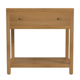 Nora 30 in. W Wood 1 Drawer Wide Nightstand with Shelf