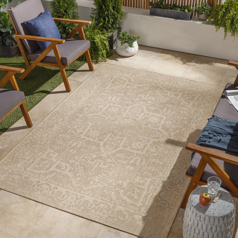 Arsenio Traditional Indoor/Outdoor Jute-Look Rug