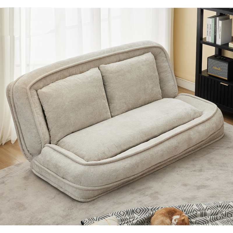 Lit double pour chien, Polyester beige