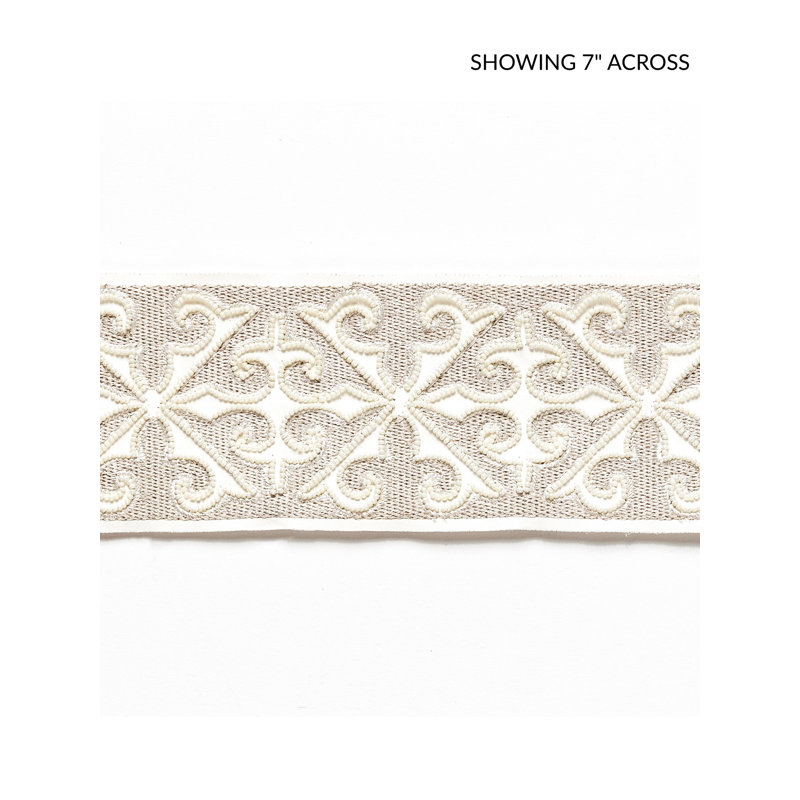 SAXONY EMBELLISHED TAPE, Pearl