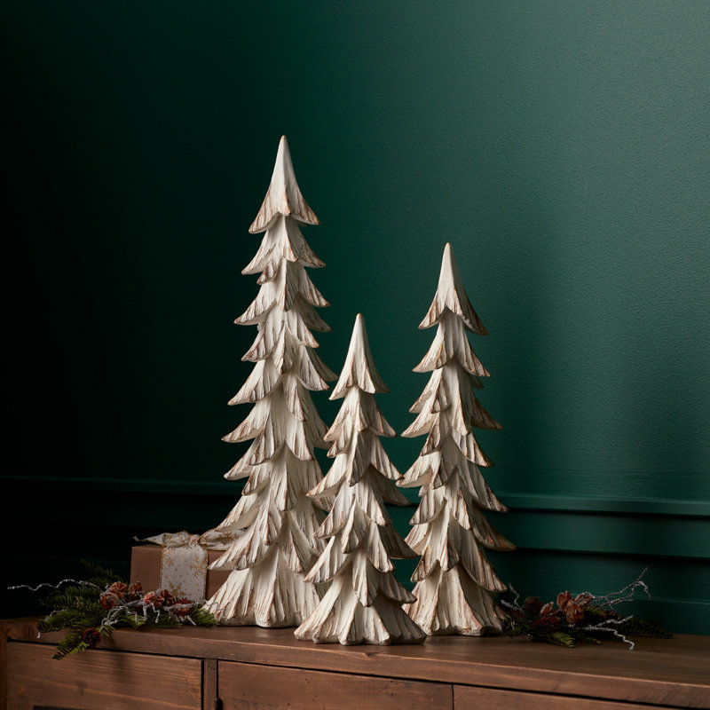 Ensemble d’arbre en résine 3 pièces