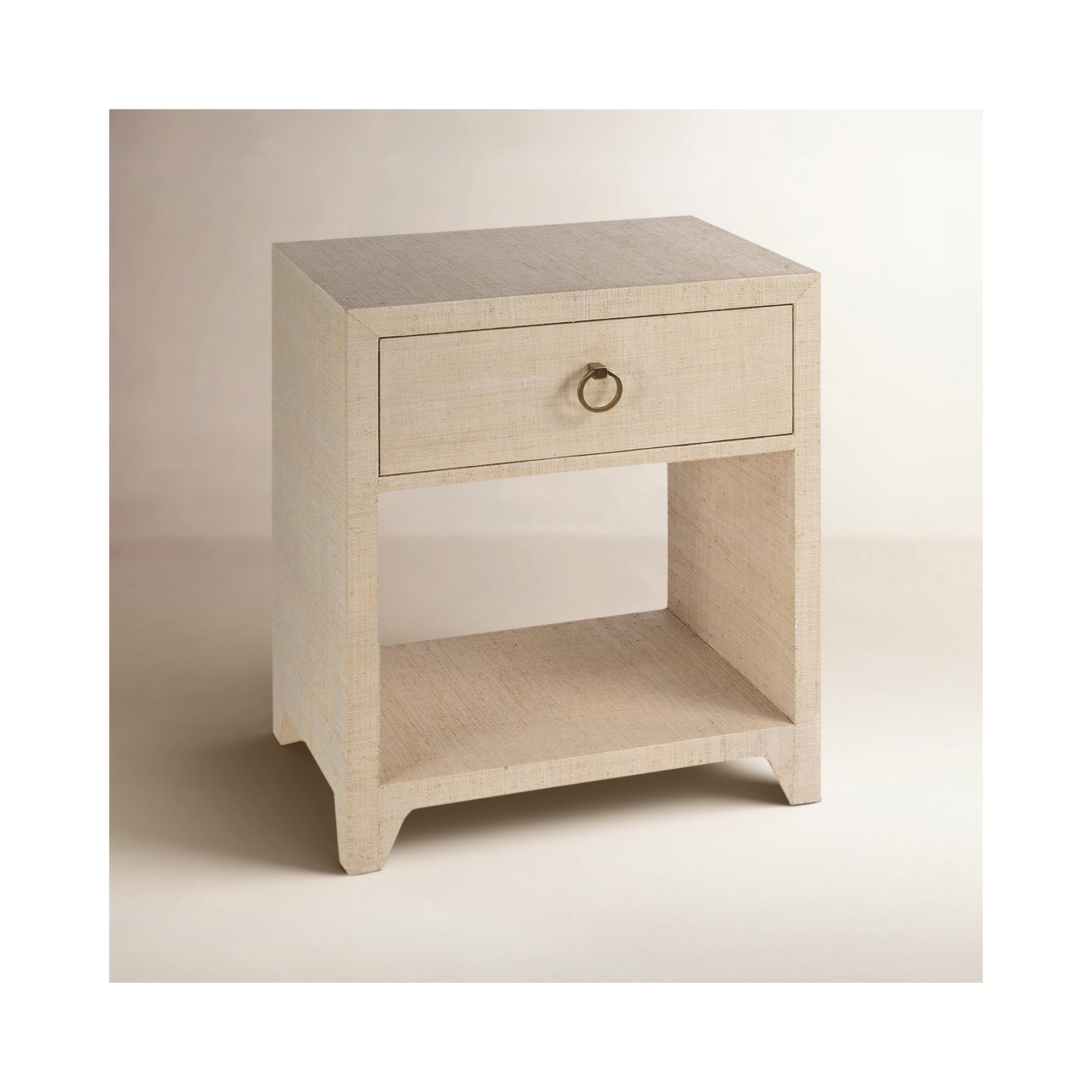 Cleo Raffia 1 - Drawer Nightstand, Natural