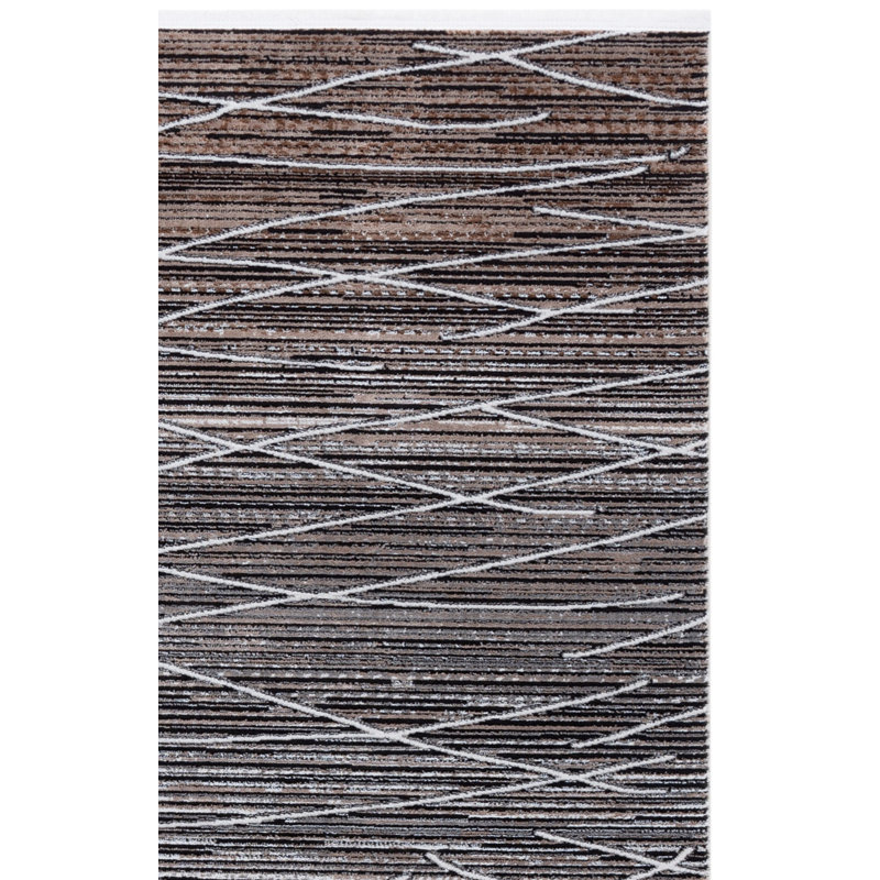 Mila 222 Performance Abstract Rug, Square 6'7"