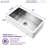 Nepal 33'' L Farmhouse / Apron Single Bowl Solid Surface Kitchen Sink