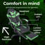 Racing Massage Computer Gaming Chair with Footrest-69583059