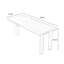 Bureau haut de gamme personnalisé en acrylique semi-suspendu en bois massif-25831247-25831244