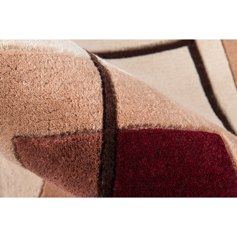 Tapis ivoire en laine touffeté à la main Ayano, Rectangle 2 pi x 3 pi