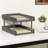 2 Tier Office Desktop File Organizer