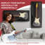 Vitrine pour guitare électrique PENNZONI, fabriquée à partir d'un cadre en bois franc et d'acrylique transparent-115730243