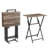 TV Trays For Eating Set Of 4 With Stand,Folding Snack Tray Table Set,Folding TV Dining Tables For Small Space