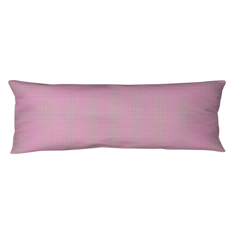 Coussin lombaire napperon, Bourre en polyester, Rose / Vert