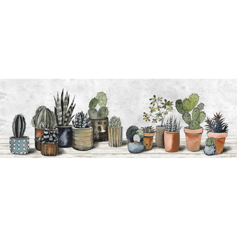 «Succulent Centre», reproduction sur toile tendue, H 5 po x l 15 po x P 1,5 po