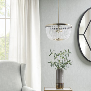 Lustre perlé 2 lumières Melrose