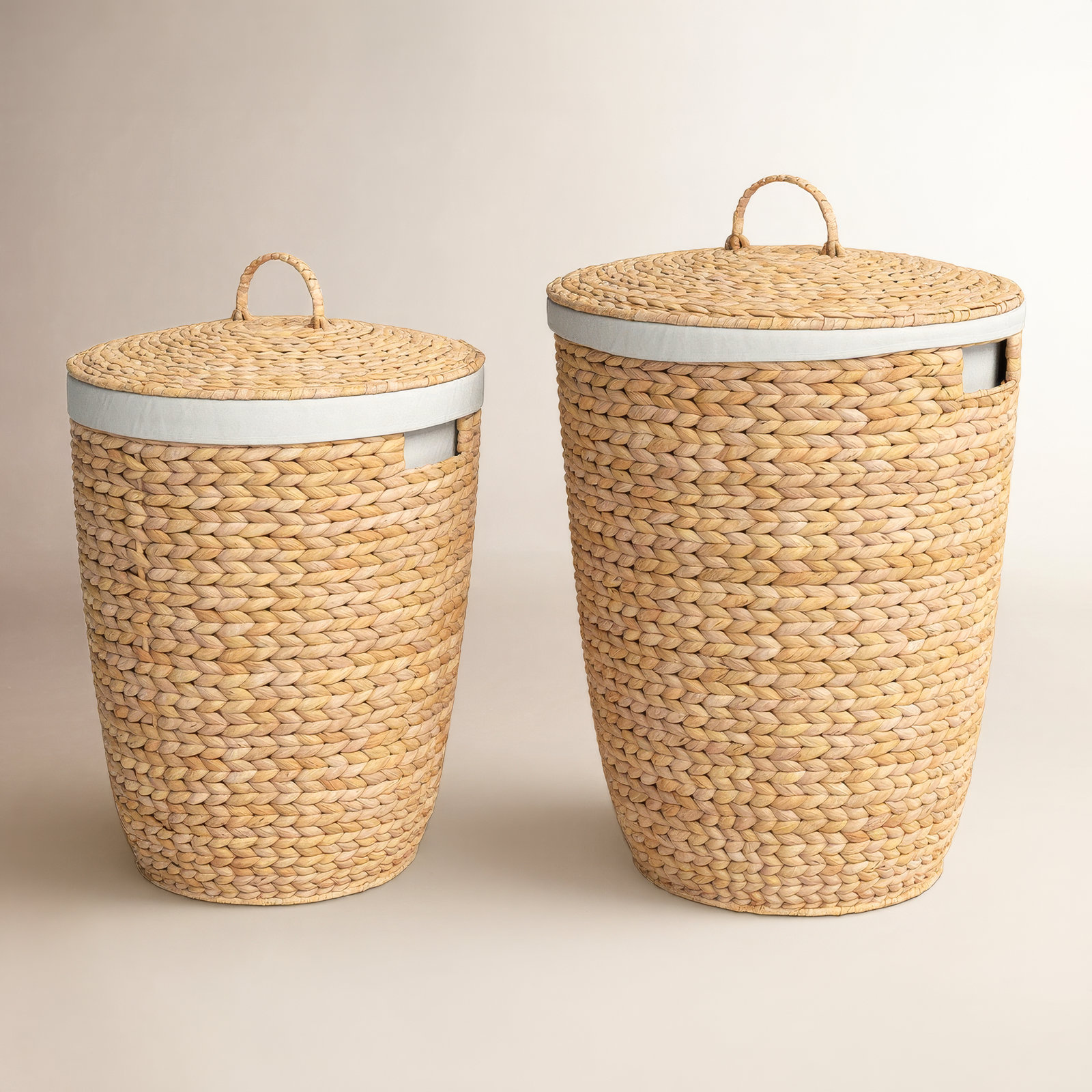 Handmade Seagrass Storage Bin, Light Brown
