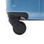 Bagage de cabine rigide de 20 pouces, valise légère en ABS durable avec roulettes pivotantes, verrou TSA intégré, 2 cubes de rangement, bleu-gris