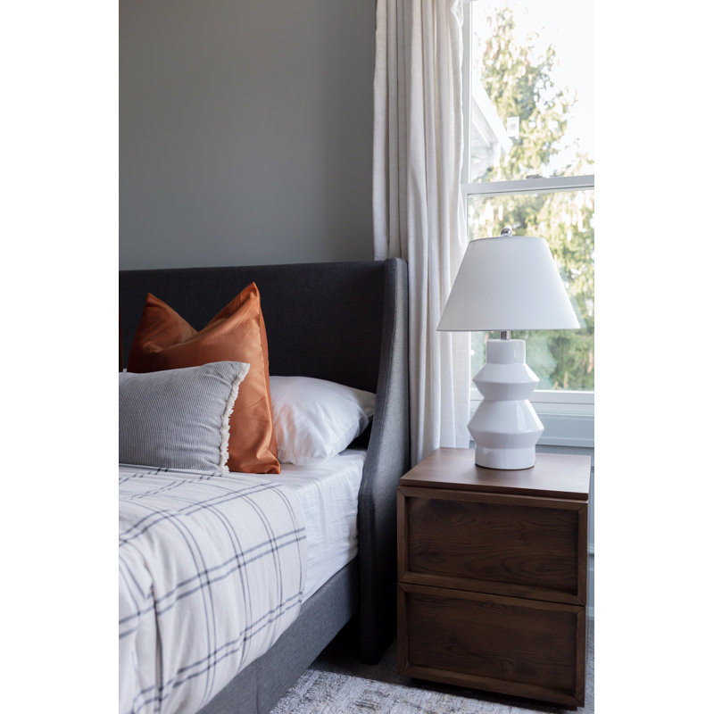 Lampe de table blanche 5 po Kelia
