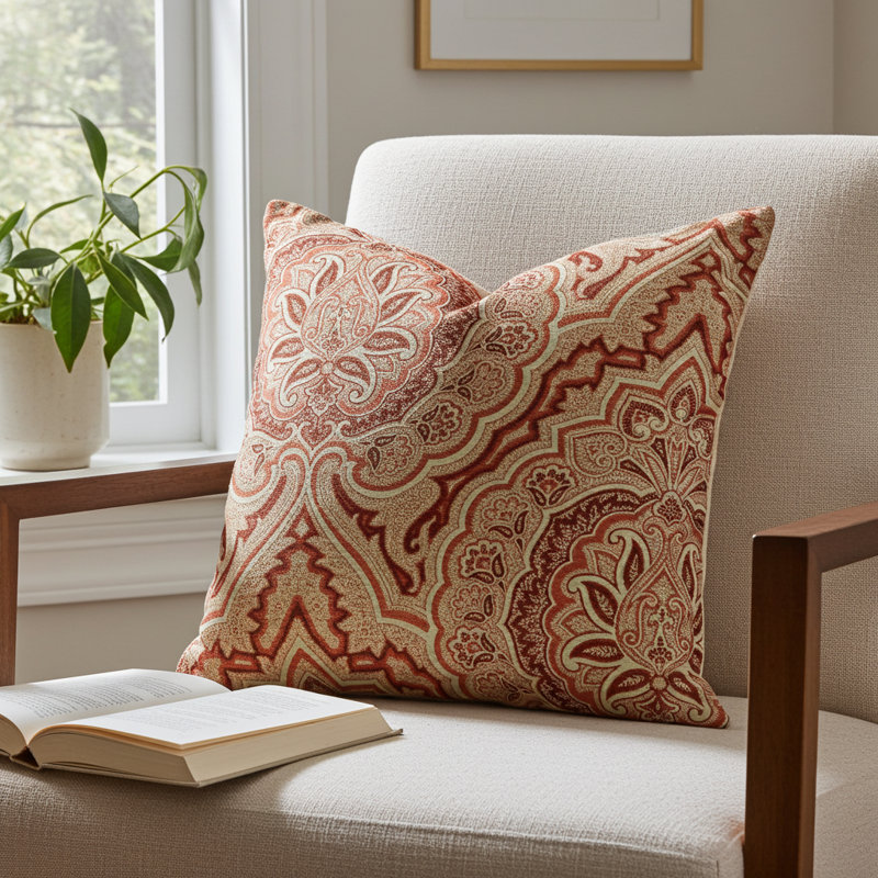 Enchanted Prairie Indoor/Outdoor Pillow Cover & Insert, 20" x 20", Throw Pillow