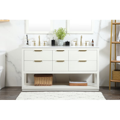Ensemble de meuble-lavabo double 60 po Felicity