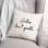 Black And White Typography Collection Throw Pillow