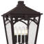 Lampadaire d'extérieur en bronze à 4 lumières Jaxon
