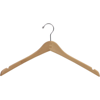 Wood Standard Hanger for Dress/Shirt/Sweater