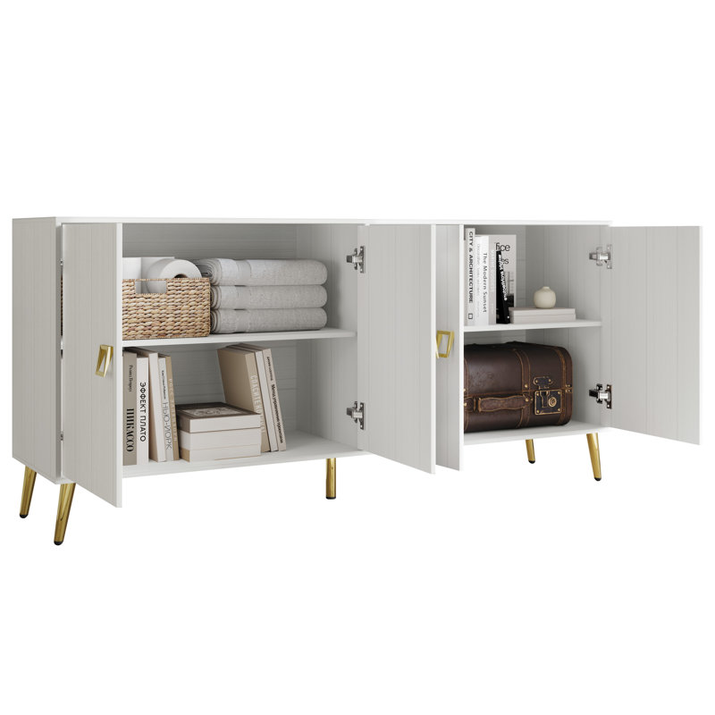 Sideboard In Brown, Blanc