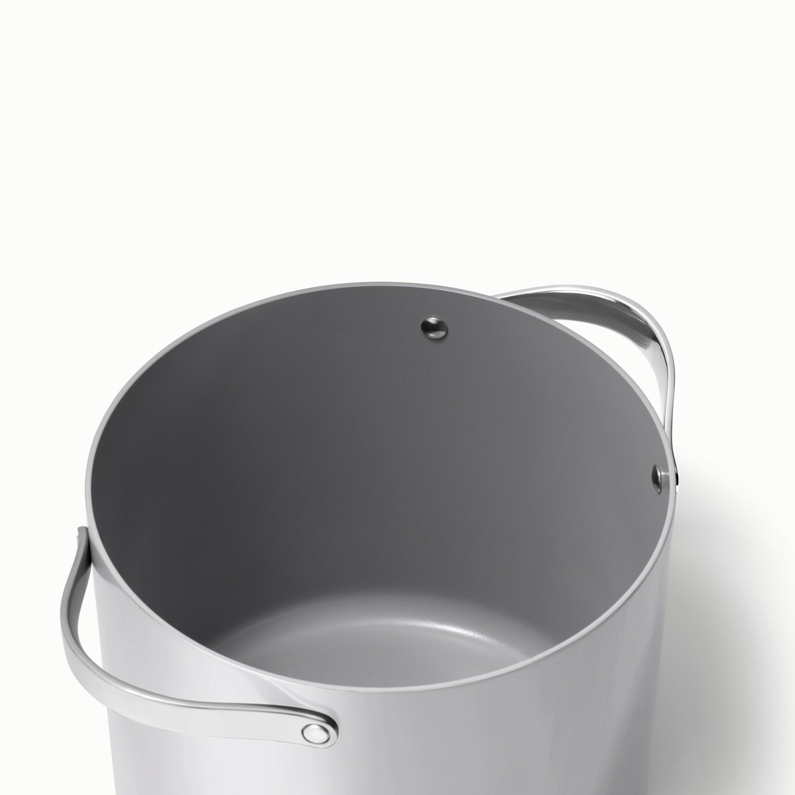 Caraway Ceramic Non-Stick Petite Cooker, Gray, 12 quarts