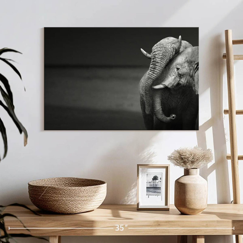 Elephants Love, 30" H x 45" W