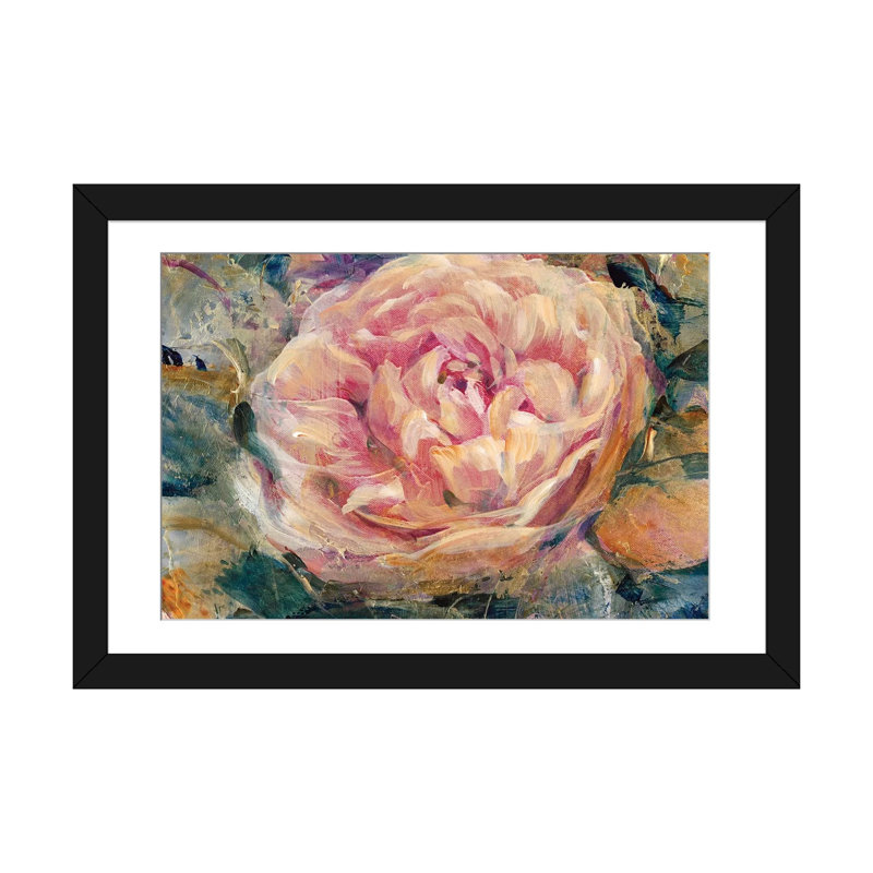 «Floral in Bloom IV» par Timothy O Toole, reproduction d'art sur toile tendue sur châssis, H 16 po x l 24 po x P 1 po, Blanc