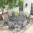 Outdoor Round Patio Dining Table-732270022-732270020