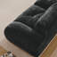 Canapé en forme de L sans os, tissu de velours doux, conception capitonnée, éponge haute densité 32D, aucun assemblage requis, conception ergonomique du bas, conception antidérapante, repose-pieds mobile pour les chambres à coucher, noir-1431235701