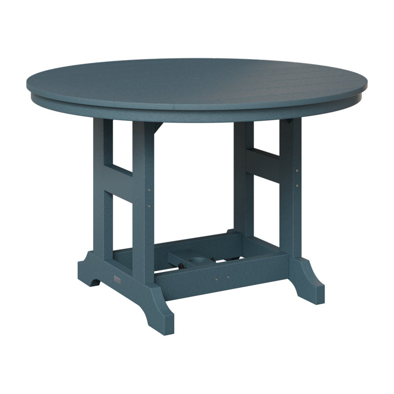 Table de bar ronde Berlin Garden, H 39,5 po x l 48 po x P 48 po, Ardoise