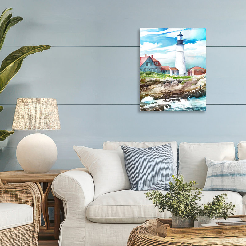 Phare de Cape Cod, toile de Mauro Devereaux, H 20 po x l 16 po