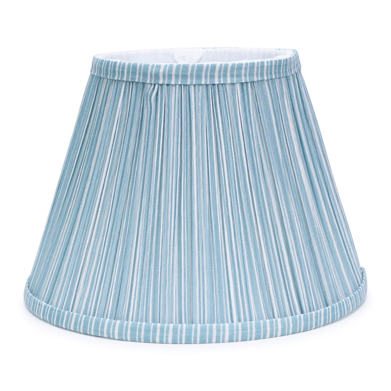 Laurenne Fabric Tapered Pendant Shade ( Clip On ) in Blue, 22cm H x 41cm W x 41cm D