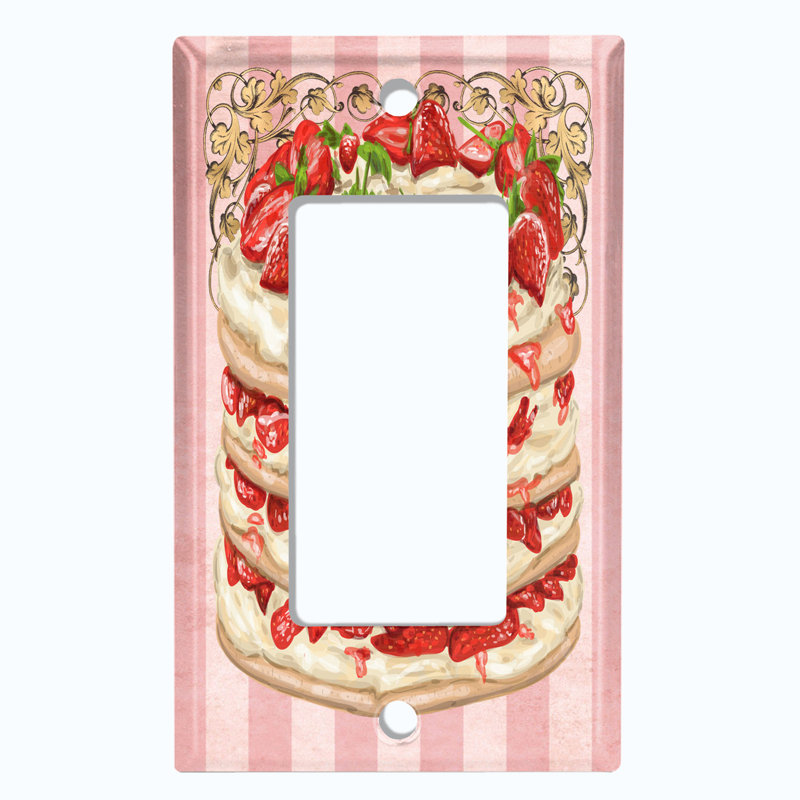 Plaque murale berçante Strawberry Layered Cake