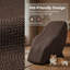 Fauteuil de massage complet YJ-V9Z blanc crème, Ebern Designs, en similicuir, position zéro gravité, chauffant, compact et livré sans assemblage. Fauteuil de massage inclinable 4D YITOUCH V9Z avec fonction chauffante, chargement USB, Bluetooth et commande vocale.