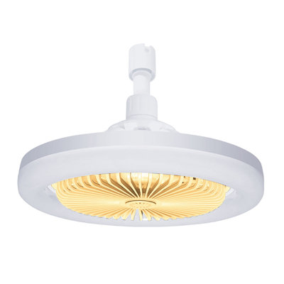 E27 Ceiling Fan With Lights Enclosed Low Fan Light Ceiling Light With Fan Hidden Fan Delier Gimbal Lamp Three Color Dimming