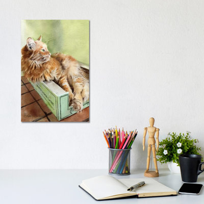 Tabby Green by Rachel Parker - Wrapped Canvas Gallery-Wrapped Canvas Giclée