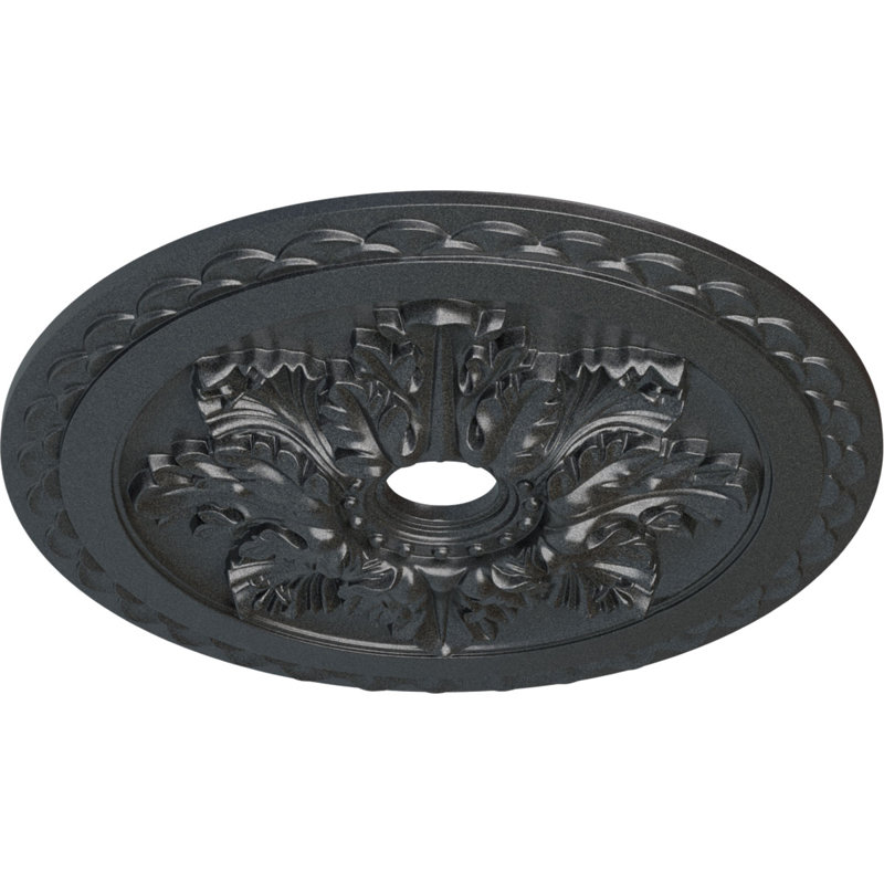 Médaillon de plafond Alexa Endurathane, l 30 3/4 po x H 21/14 po x P 3 7/8 po x P 1 5/8 po (convient aux auvents jusqu'à 5 5/8 po), fini hamamélis peint à la main