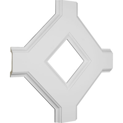 Ekena Millwork Inner Diamond Intersection For 8" Traditional Coffered Ceiling System In White