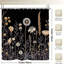 Rideaux de douche Neutral Wildflowers & Dandelion pour salle de bain, 71 x 71-676530846