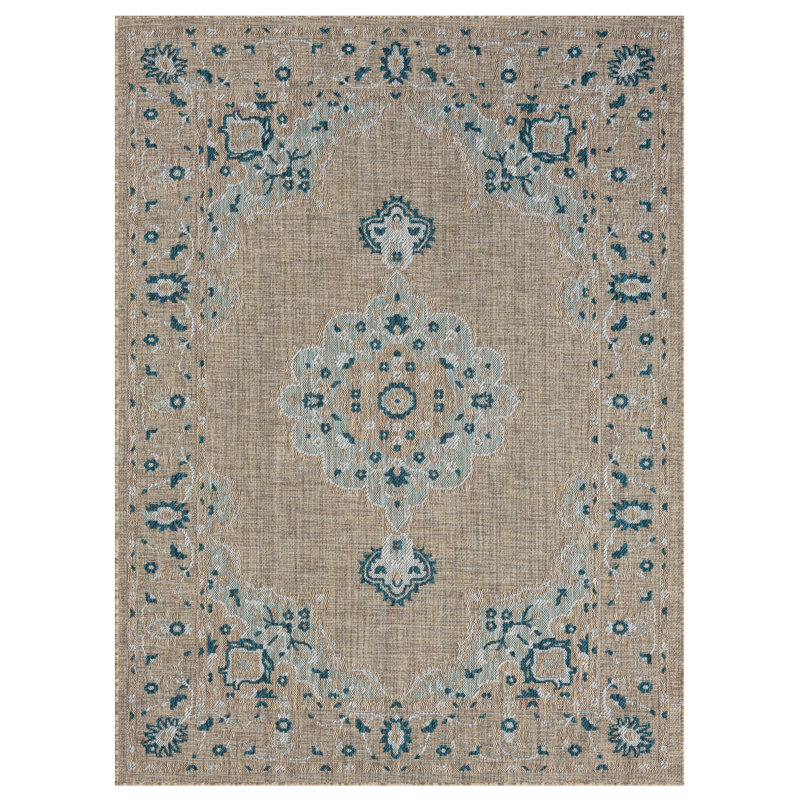 Kiarrah Flatweave Oriental Indoor Rug, Rectangle 5' x 6'11"