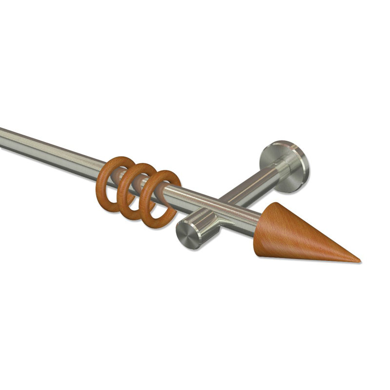 Jame Curtain Pole Set, 5cm H x 480cm W x 11cm D