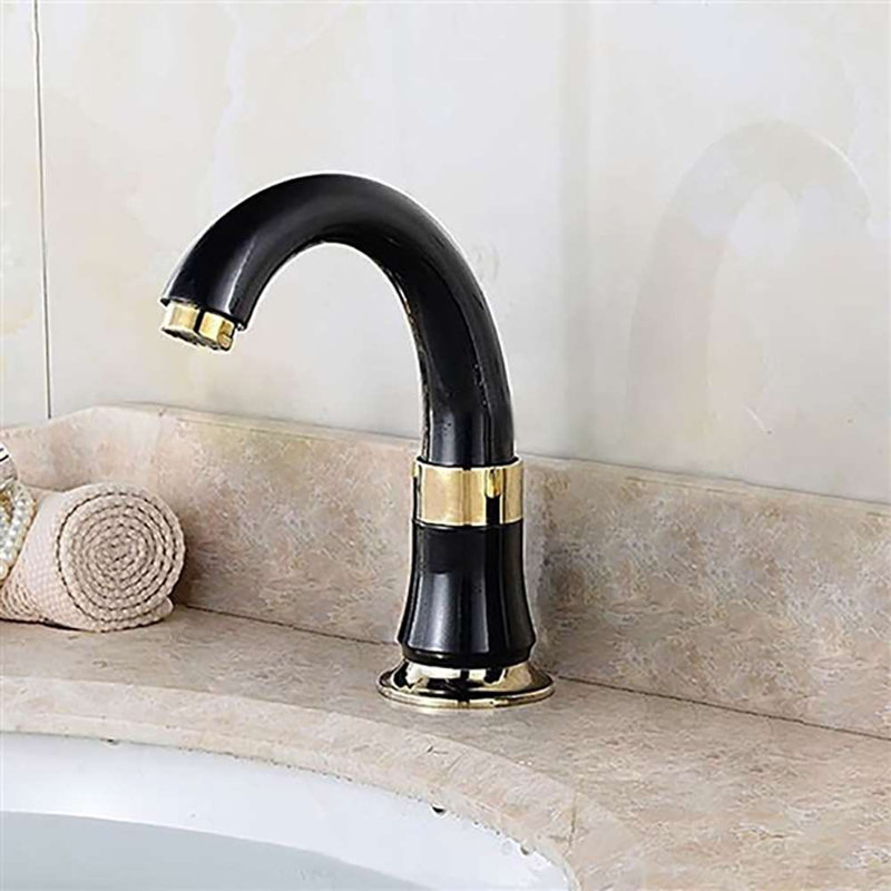 Robinet de salle de bain sans contact Gold
