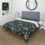 Ensemble de housse de couette Gold And Green Luxury Damask Pattern III-85981061