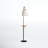 Varuna 65'' Natural/Antique Brass/Black Tray Table Floor Lamp with USB