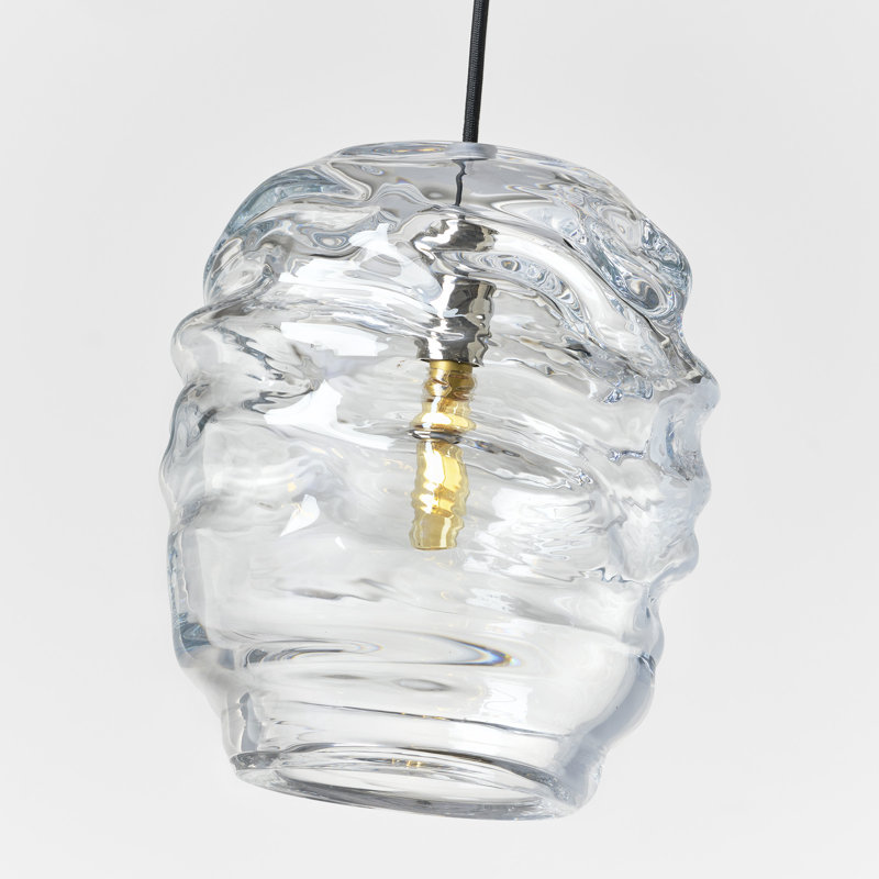 Audra 1 - Light Pendant, Polished Nickel/Clear