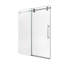 Porte de douche coulissante simple sans cadre l 44 à 48 po x H 76 po - Verre trempé transparent de 5/16 po (8 mm), conception à dérivation-129606133