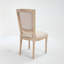 Chaise rembourrée avec pieds en bois